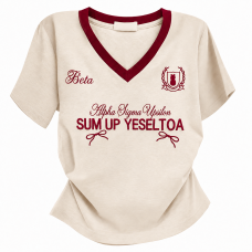 Women’s White V-Neck Casual T-Shirt